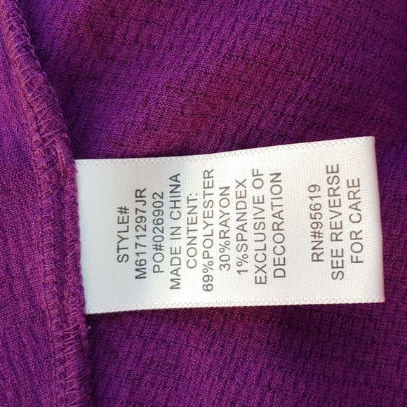 Peasants Women's Lace Top Long Sleeves in Purple size Medium - Picture 11 of 14